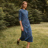 VESTIDO CHEVRON TINTA