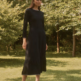 VESTIDO JACQUARD NEGRO