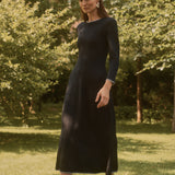 VESTIDO JACQUARD NEGRO