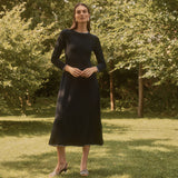 VESTIDO JACQUARD NEGRO