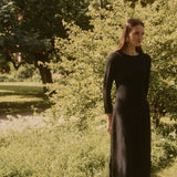 VESTIDO JACQUARD NEGRO