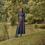 VESTIDO RAYAS PLOMO
