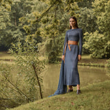 VESTIDO RAYAS PLOMO