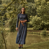 VESTIDO RAYAS PLOMO