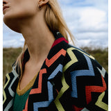 LONG ZIG ZAG COAT