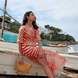 VESTIDO HOJA CORAL