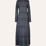 VESTIDO RAYAS PLOMO