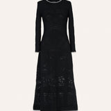 VESTIDO JACQUARD NEGRO