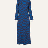 VESTIDO CHEVRON TINTA