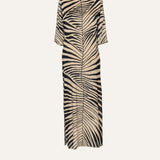 VESTIDO HOJA BEIGE