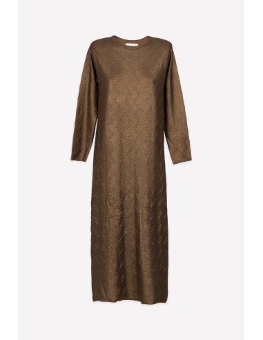 BRONZE FOIL DRESS