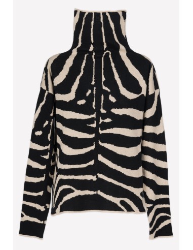 BLACK ZEBRA SWEATER