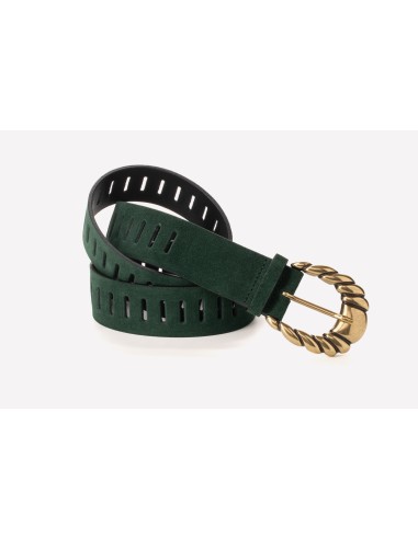 GREEN SUEDE BELT