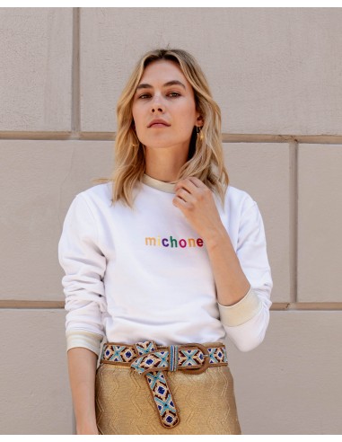 WHITE LOGO SWEATSHIRT