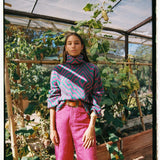 JERSEY CHEVRON ROSA-VERDE