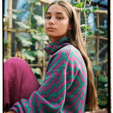 JERSEY CHEVRON ROSA-VERDE