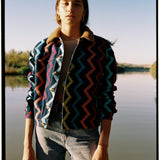 CAZADORA DENIM ZIG ZAG