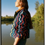 CAZADORA DENIM ZIG ZAG