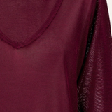 TOP CUELLO PICO BURDEOS