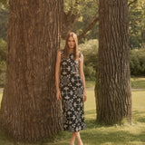 BLACK PALMS DRESS