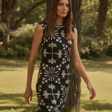 BLACK PALMS DRESS