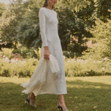 VESTIDO JACQUARD ECRU