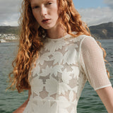 WHITE TULIP DRESS