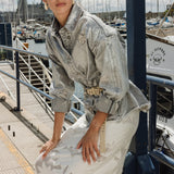 CAZADORA SILVER BUTTERFLIES