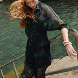 TROPICAL CHIFFON DRESS