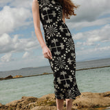 BLACK PALMS DRESS