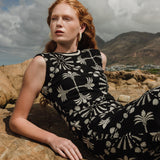 BLACK PALMS DRESS