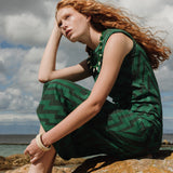 VESTIDO CHEVRON BOSQUE