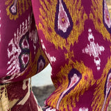 BLUSA SEDA IKAT ROSE