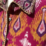 BLUSA SEDA IKAT ROSE
