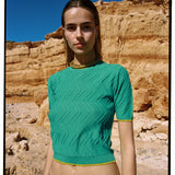 JERSEY BASICO MANGA CORTA VERDE