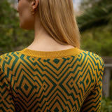 VESTIDO CHEVRON GOLDEN