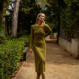 VESTIDO CHEVRON GOLDEN