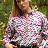 CAMISA DENIM CHEVRON