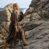 VESTIDO CAMISERO IKAT KAKI