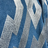 DENIM CHEVRON PLATA