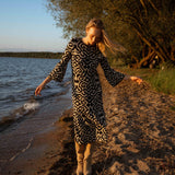VESTIDO ETHNIC VOLANTE