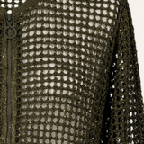 CÁRDIGAN MINI SEQUINS KAKI