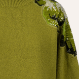 JERSEY FLOR LENTEJUELA VERDE
