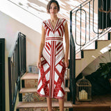 VESTIDO ESTRELLAS ROJO