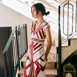 VESTIDO ESTRELLAS ROJO