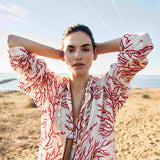 VESTIDO LINO CORAL