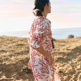 VESTIDO LINO CORAL