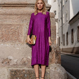 VESTIDO FOIL ROSA