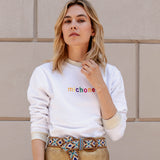 WHITE LOGO SWEATSHIRT