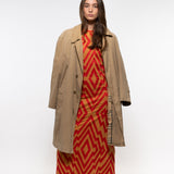 VESTIDO CHEVRON MIEL